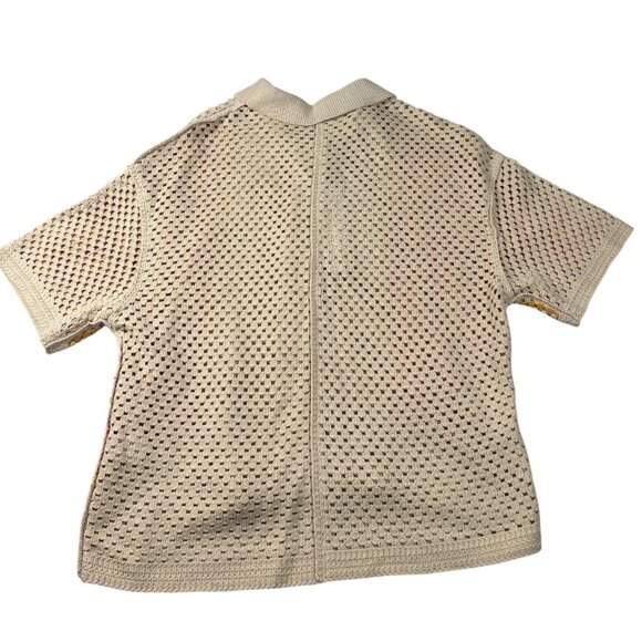 House of Harlow 1960 Crochet Button‑Down Women's Blouse- Size: L - Picture 2 of 10